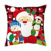 Cute Dacron Christmas Cushion Cover Printing Short Pillow Case Xmas Gift