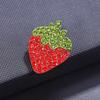 Charm Trend Strawberry Brooch Exquisite Personality Creative Fruit Pin Cute Jewelry Accessories Party Daily Decoration Gift