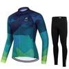 Mens Cycling Jersey Bib Shorts Set Breathable Quick-Dry Bike Apparel Road Mountain Riding