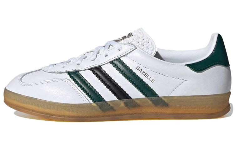 Gazelle Wmns Adidas Originals Indoor  White Collegiate Green  Women s IE2957 36