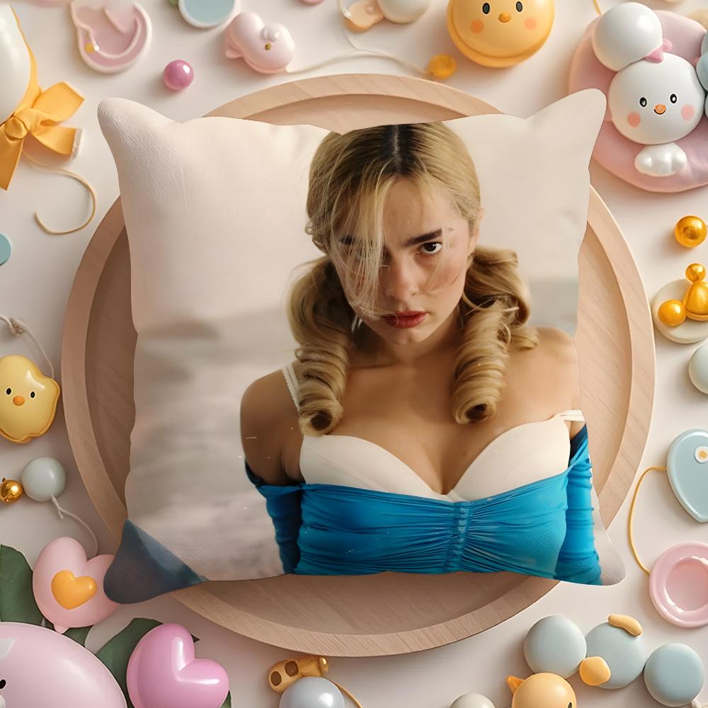 Singer A-Addison Rae Cushion Cover Home & Car Multi-Scene Pillow Cover - Reversible, Soft & Durable for Daily Use