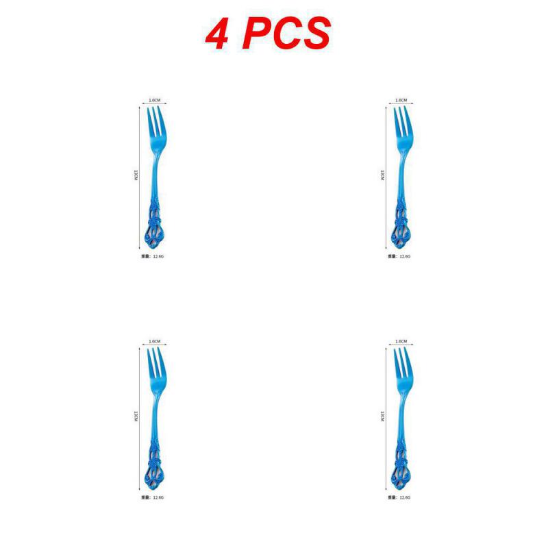 2/4/6 ST Kaffetillbehör Sked Rostfritt Stål Europeisk Stil Snidad Liten Kökstillbehör Snacks Skopa Matservis