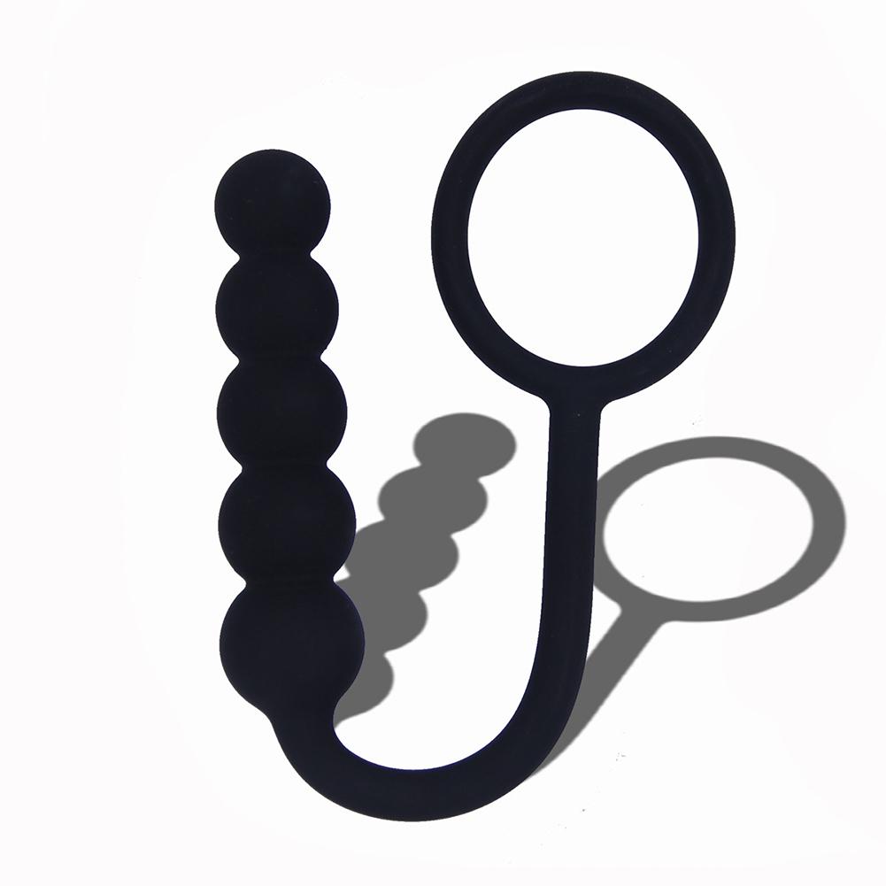 Prostate Massager Cock Anal Insert Ring Bead Butt Plug Men Women Adult Sex Toy