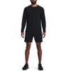 Under Armour Solid Crew Neck Pullover Sports Long Sleeve T-Shirt Men Tops Black 1378989-001