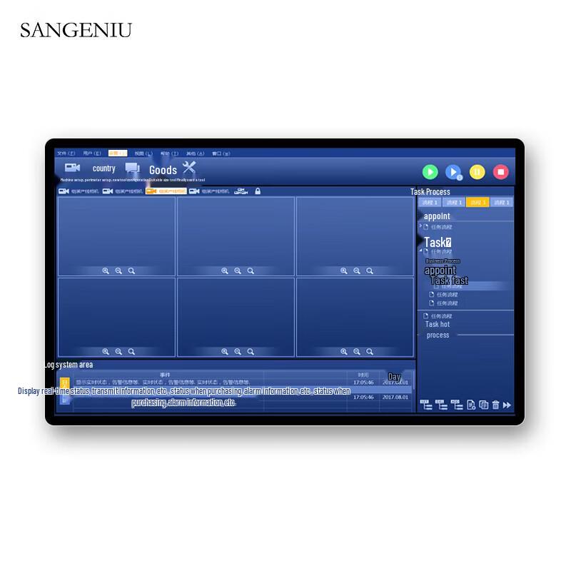 

Embedded Industrial Touchscreen Monitor PC 21.5 inches