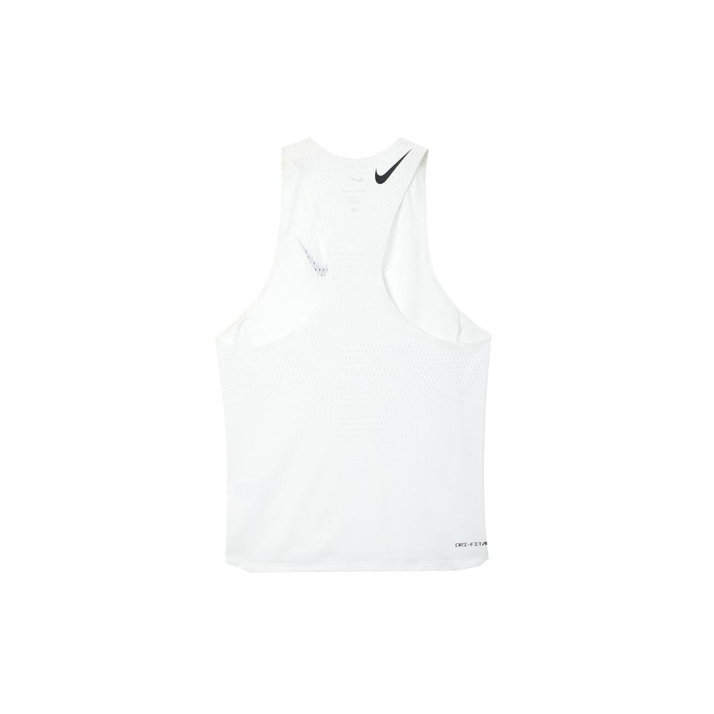 Nike Aeroswift Solid Crew Neck Sleeveless Breathable Tank Men Tops White FN4231-121