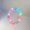 Cartoon Funny Luminous Turtle Bracelet Multi-Color Glow In The Dark Dopamine All-Match Adjustable Bracelet Couple Accessory Gift