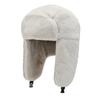 Cappello invernale Ushanka da uomo e da donna, da pilota, da aviatore, da bombardiere, da cacciatore, in pelliccia sintetica, in pelle, con paraorecchie, cappello da pilota invernale
