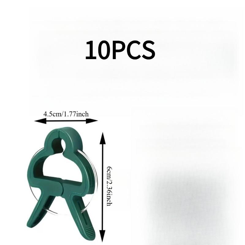 10PCS Gardening Plant Gardening Clip Tomato Flower Garden Plastic Fixed Clip Green Garden Clip