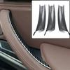 Car Door Pull Handle Cover Set 3 Pieces for BMW X5 E70 X6 E71 E72 2007 2014 Interior Carbon Texture ABS Material