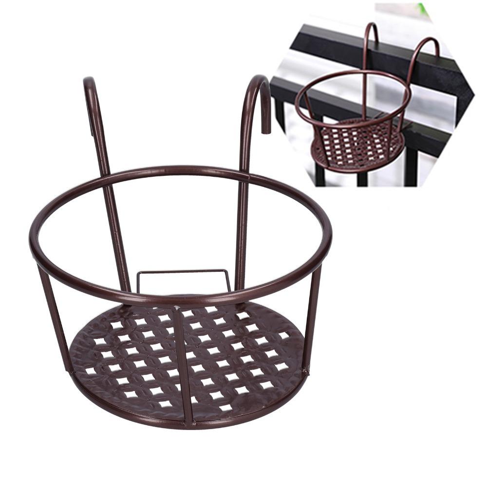 Thick wrought iron construction Flower Pot Holder Iron Flower Shelf  Indoor foliage display