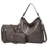 2022 Women's PU Handbag Set: European & American Style Crossbody and Shoulder Bag Trio