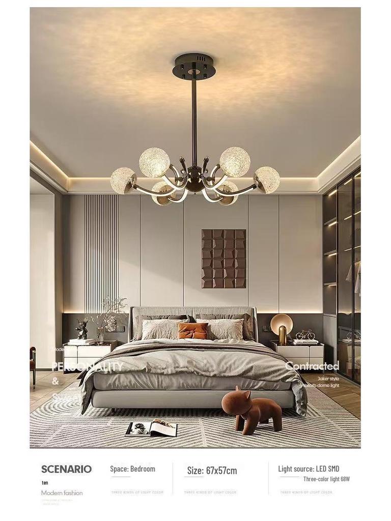 Modern Minimalist Nordic Chandelier: Elegant Mushroom Lighting for Living Rooms, Dining Tables, and Bars