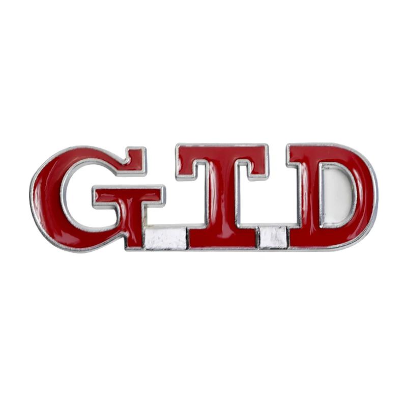 3D Car Stickers GTI DTD Logo Rear Trunk Side Fender Badge for Volkswagen VW Golf RLINE Beetle J184 Passat Tiguan Jetta MK3 MK5 Beetle