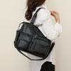 Fashionable Women's Handbag with Large Capacity Solid Color Soft PU Leather Material Retro Shoulder Bag  Crossbody Bag