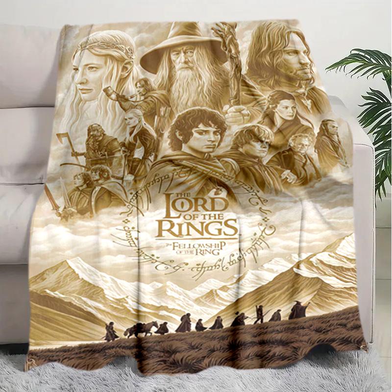 1PC The Lord of the Rings blanket, all-season lightweight home office outdoor nap multifunctional blanket, Christmas gifts