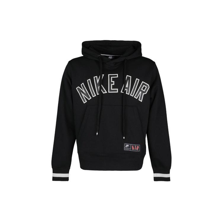 Nike Air MENS Sportswear Casual Logo Print Fleeced Black Men s AR1818-010 L