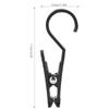 10 Pcs Plastic Multipurpose Hanging Clips Storm Proof Lockable Black Marine Boat Rail Clips Lightweight Tent Tarp Hook Clips