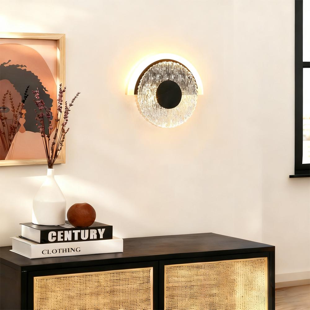 Modern LED Wall Lamp Round Light Wall Sconces Home Decor For Bedside Indoor Lighting For Living Room Corridor Light Fixture