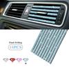 Car Vent Diamond Decorative Strip Fashion Luxury Car Air Conditioning Decoration Stripe Grille Sticker Accessories Amagi