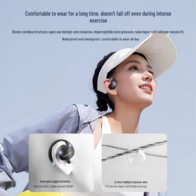 Philips TAT2708 Open-Ear Clip-On Sports Headphones