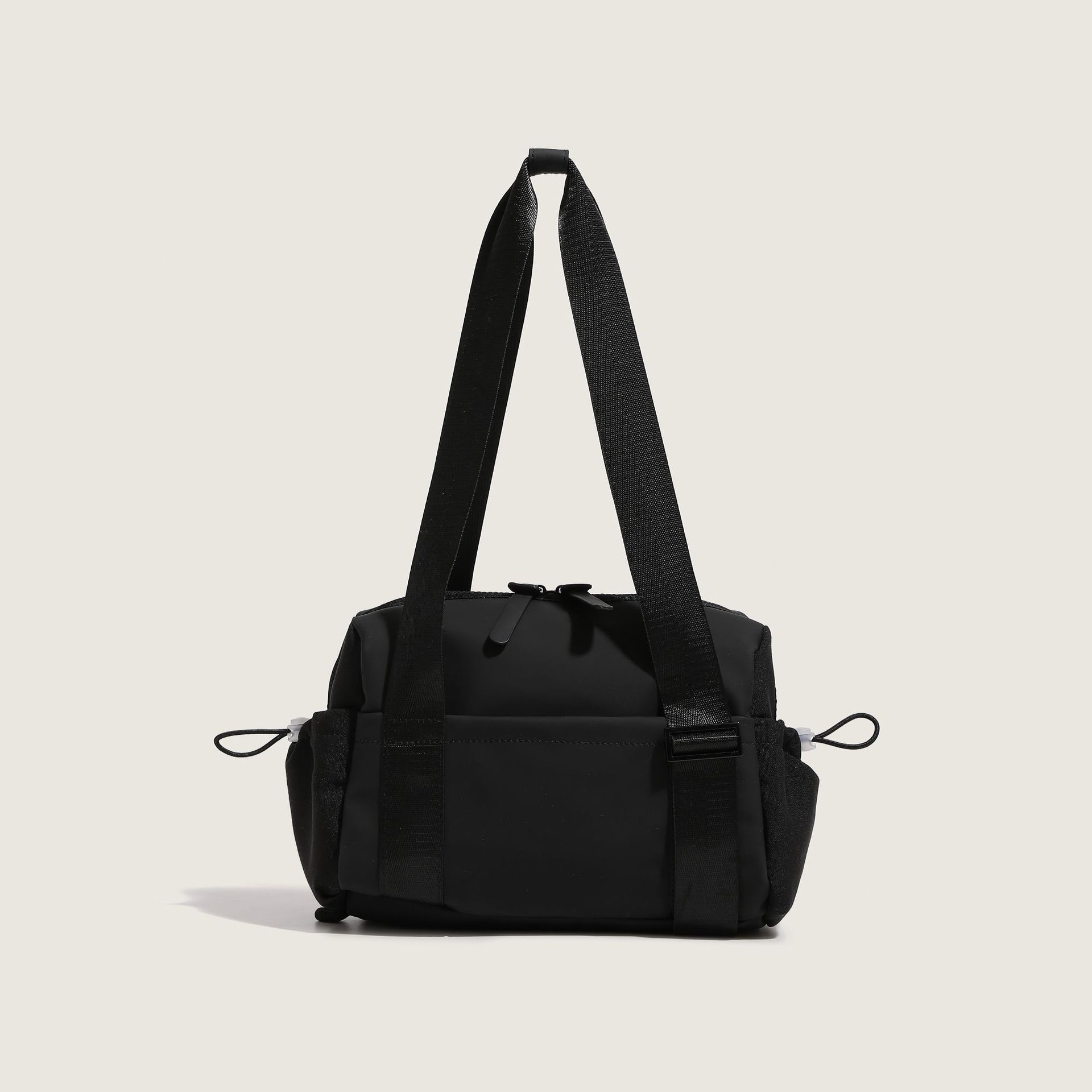 

Nylon Handbag Cosmetic Bag Fashion Cosmetic Skin Care Product Storage Bag Zipper Shoulder Diagonal Bag чорний