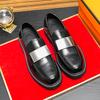 Fashion Spring Autumn New High-quality Handmade Sole Men's Loafers Low Top Massage Sole Men's Business Casual Shoes Commuting Work Shoes