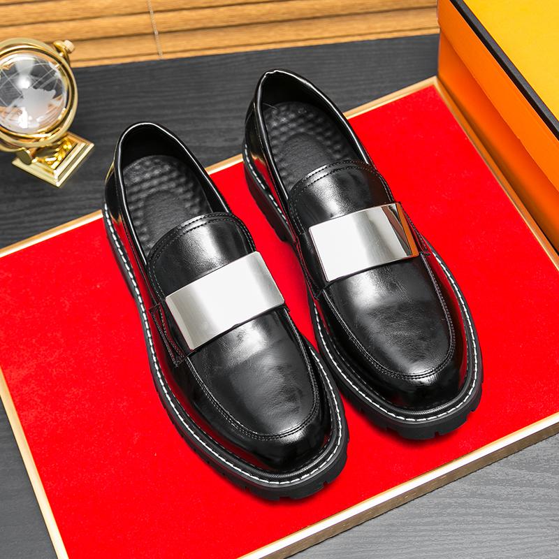 Fashion Spring Autumn New High-quality Handmade Sole Men's Loafers Low Top Massage Sole Men's Business Casual Shoes Commuting Work Shoes
