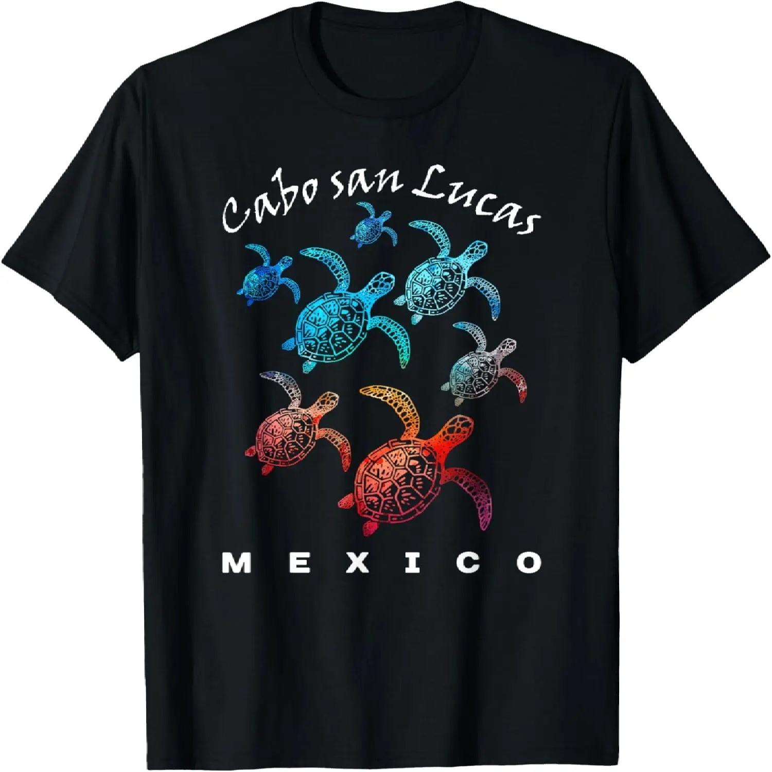 Cabo San Lucas Mexico Beach Vacation Trip Sea Turtle Graphic T-Shirt S