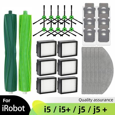 Fit For iRobot Roomba Combo J5, J5+ Plus, I5, I5+ Plus Replacement Spare Parts Roller Side Brush Mop Pads Hepa Filter Dust Bag