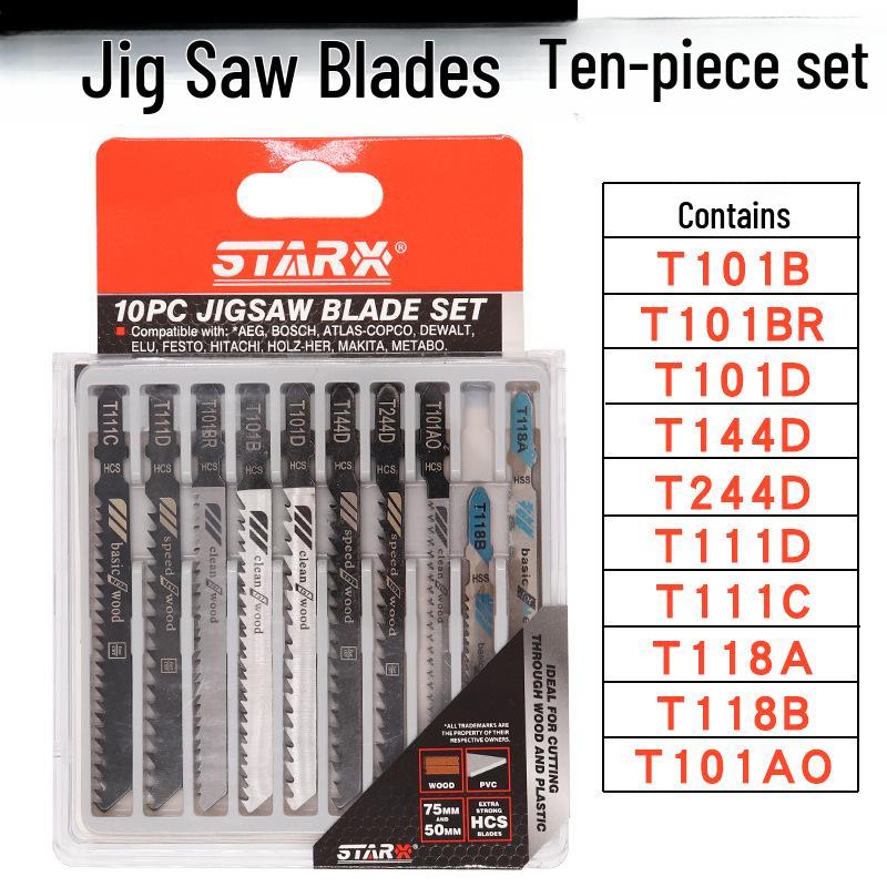

Premium 10-Piece Curved Saw Blade Set for Wood and Metal