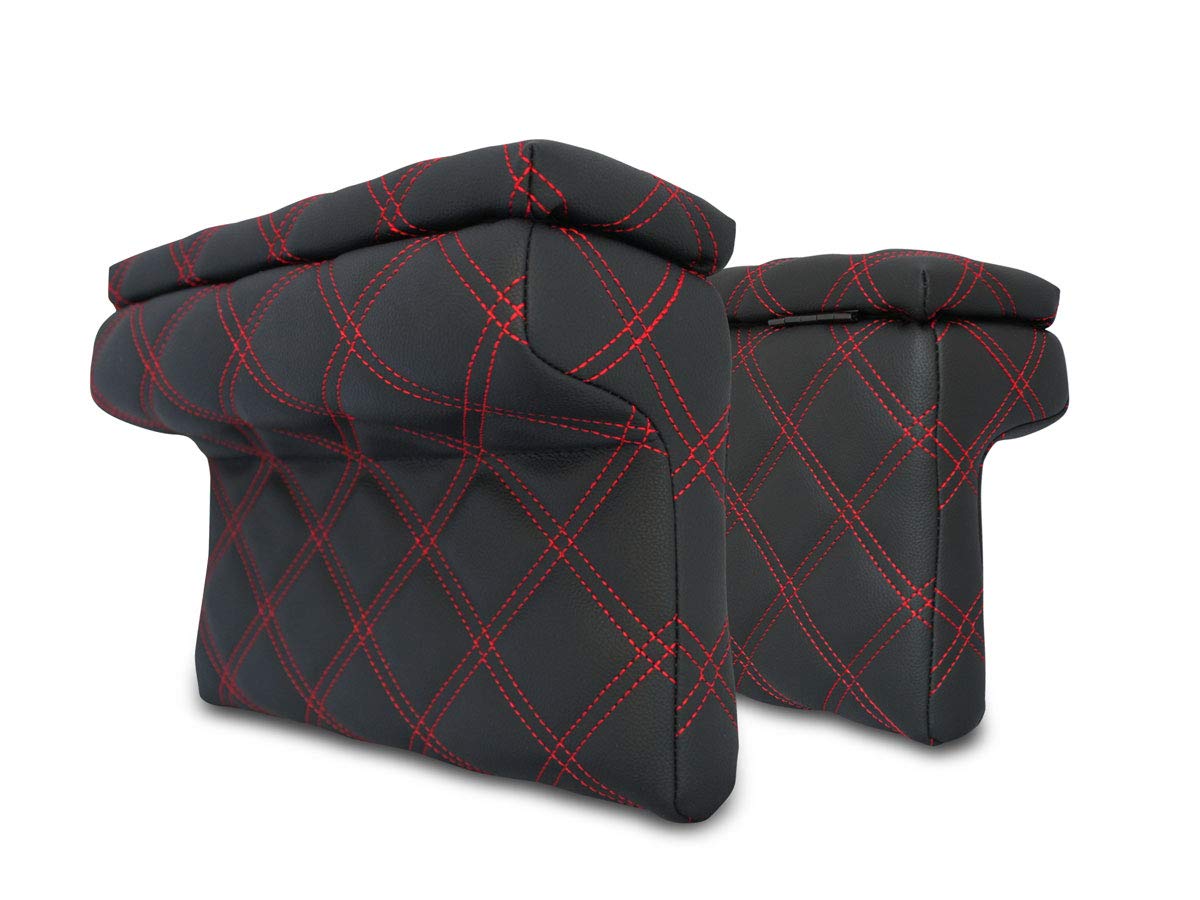 

Armrest Console Box with Storage Compartment for Toyota Regius 200 Series Super and Right Set with Red TRISTAR S Hiace, Ace, (1st-7th Generation,