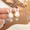 Tassels Baroque Pendant Earrings for Women Hyperbole Personality Animal Rabbit Earrings Party Jewelry