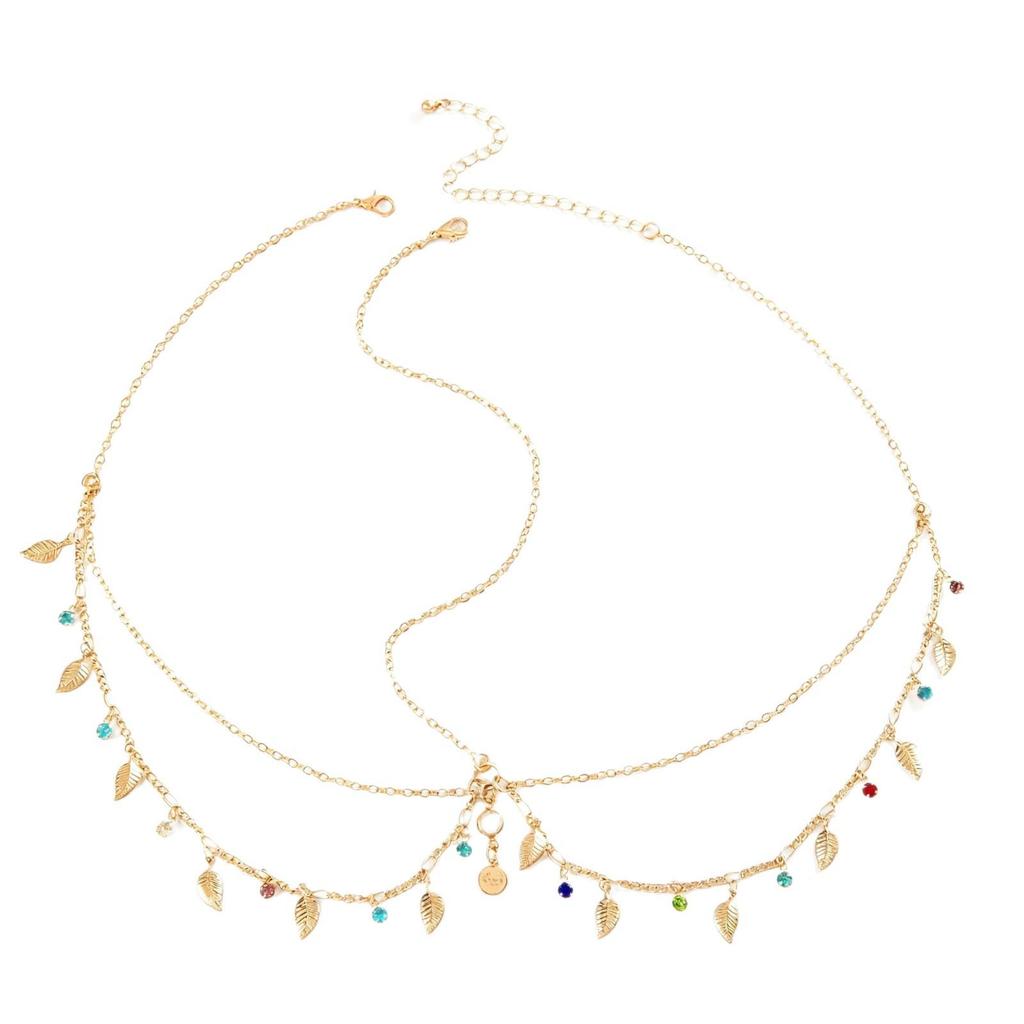 High-end Fashion Pearl Tassel Head Chain with Multi-layer Sequins for Women