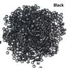 500 Pcs Hair Extensions Rings 5.0X3.0X3.0mm Micro Silicone Lined Link Hair Beads for Hair Extensions