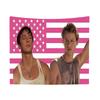 OuterBanks JJ Rafe Lustige Rosa Amerikanische Flagge Wandteppich Wanddekor