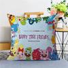 Happy Tree Friends Pillow Covers Cartoon Sofa Decorative Home Double-sided Printing Short Plush Cute Cushion Cover