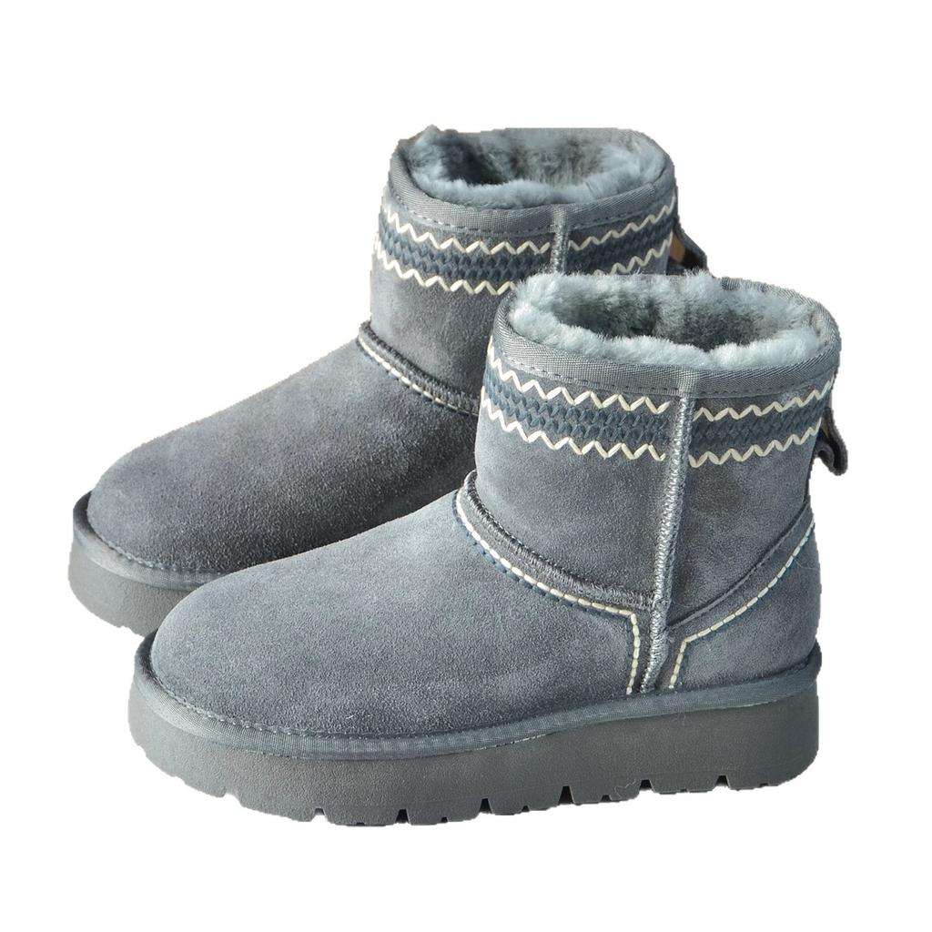 Thick-soled Snow Boots Women's Fleece Thickened 2025 New Ethnic Style Embroidered Outdoor Short Boots Northeast Non-slip Cotton Shoes