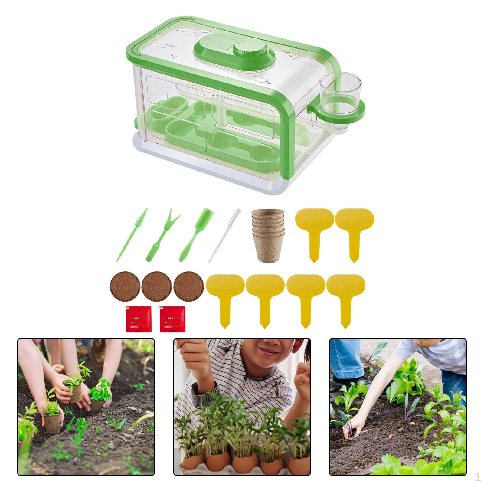 

Plant Starter Trays Growing Reusable Green Propagation Tray Kit for