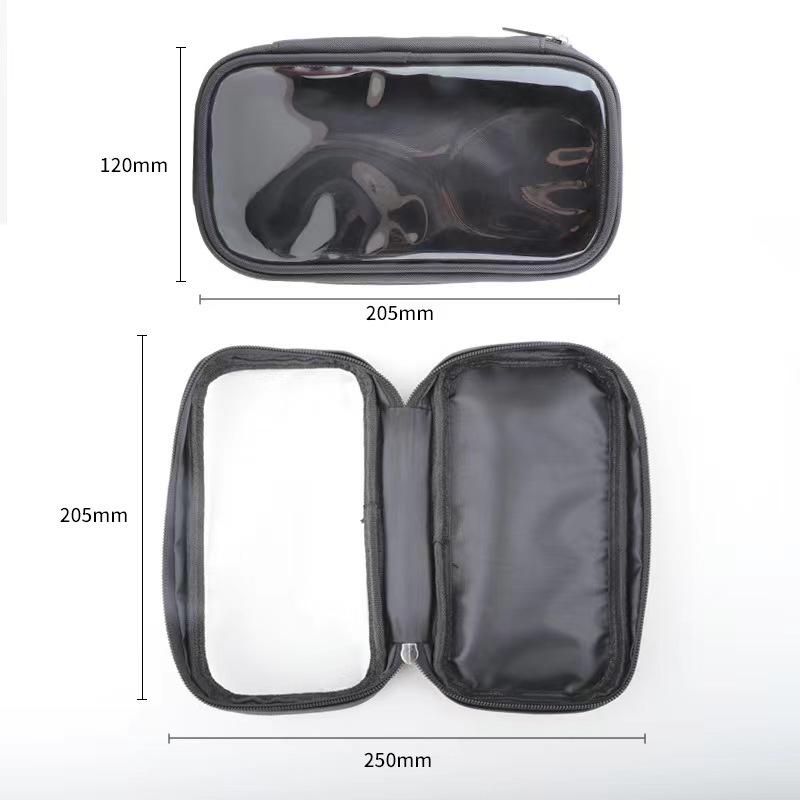 Waterproof Large Capacity Handheld Makeup Brush Storage Bag with Zipper - Easy to Carry