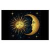 Vintage Sun and Moon Doormat Retro Celestial Astrology Floor Mat Non-Slip Absorbent Rug for Entryway Bathroom Kitchen Home Decor