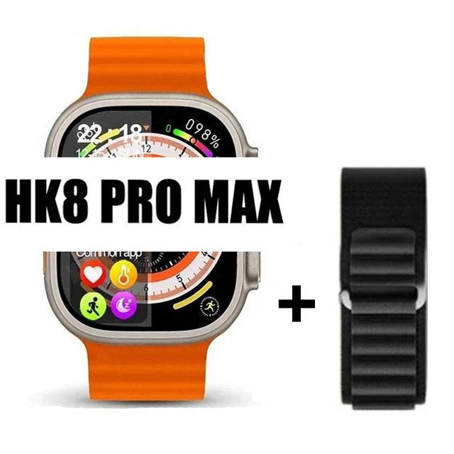 Ceas inteligent original Hk8 Pro Max, pentru bărbați, seria 8, 49 mm, 2,2 inci, cu reîmprospătare ridicată, ecran Rtae, Nfc Compass Game Smartwatch pentru Apple Iphone
