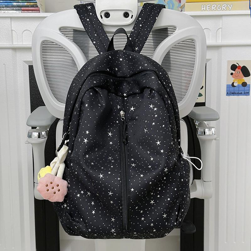 Schoolbag spring new schoolbag female Korean ins sweet stars girl heart travel backpack high value Mori backpack