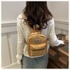 Cute Bowknot Faux Leather Mini Backpack for Women Small Lightweight School Daypack Fashion Streetwear Bag