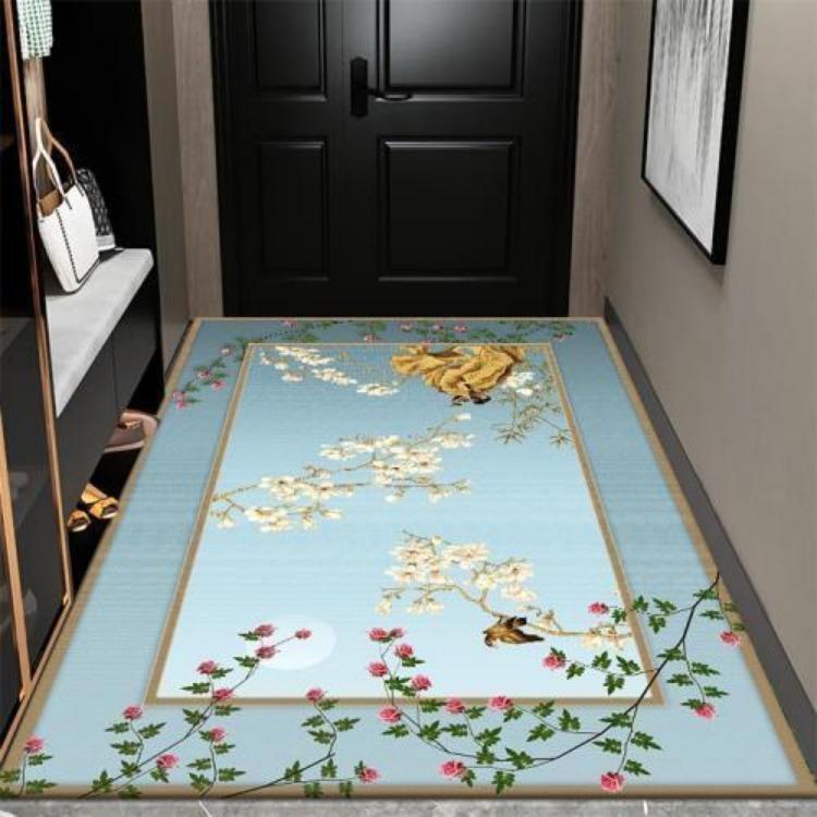 New Chinese Style Living Room Large Area Carpet Entrance Bedroom Carpet Anti Slip and Dirt Resistant