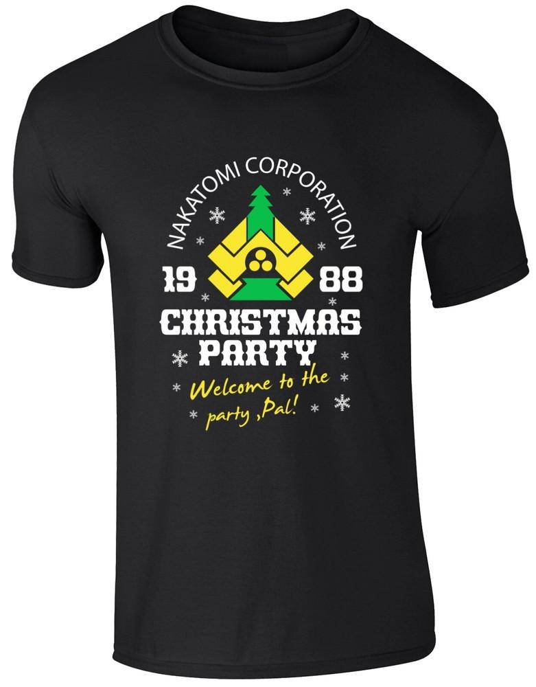 Nakatomi Corporation Merry Christmas Tshirt Nakatomi Plaza Xmas Party Tee Top