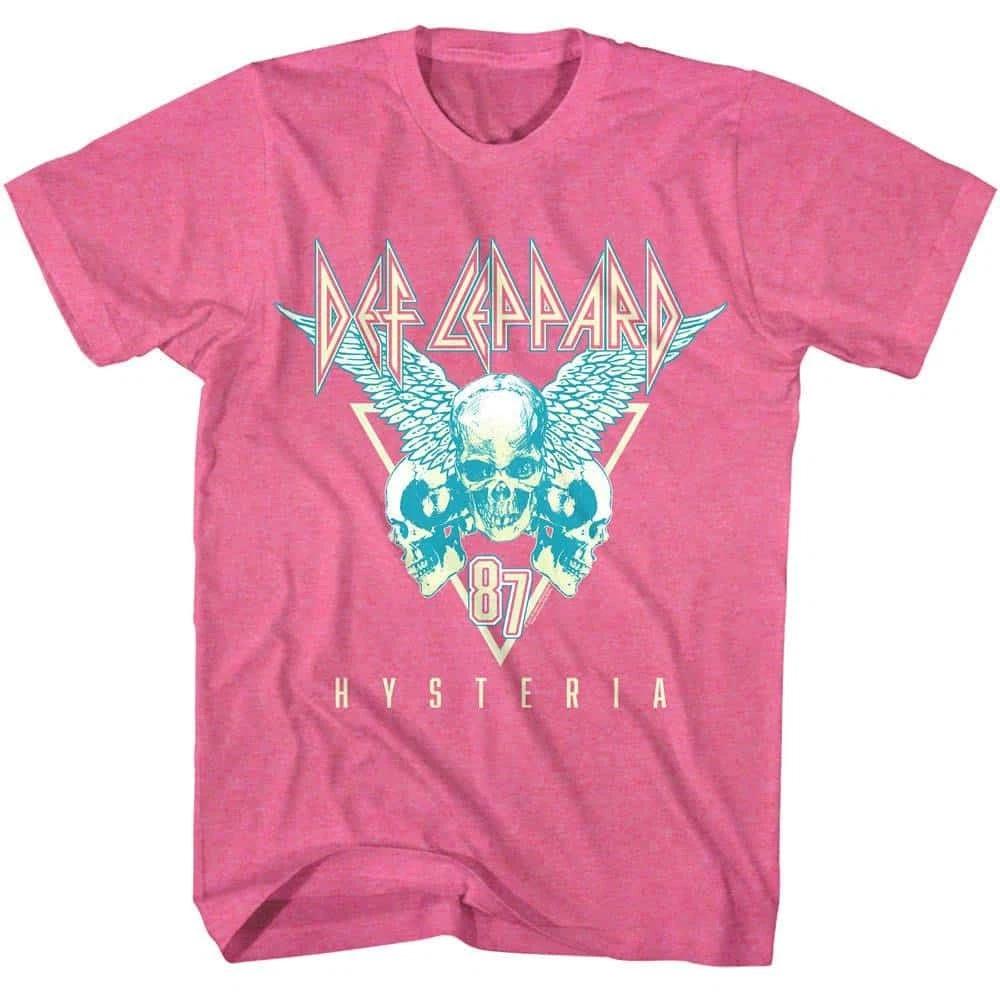 Def Leppard Hysteria Flying Skulls Men s T Shirt 2XL