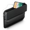 Black Car Seat Side Pocket Organizer Catcher Crevice Gap Filler Storage Box Stow