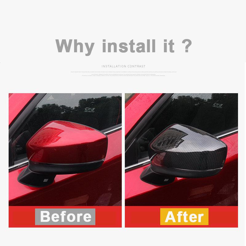 Für Mazda CX-5 CX5 CX 5 2017 2018 Auto Rückspiegel Seite Molding Abdeckung Aufkleber Fall Trim Dekoration Zubehör