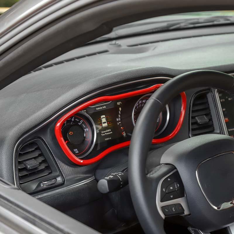 Instrument Panel Decoration Protective Cover For  Dodge Challenger 2015 Up Car Interior Accessories